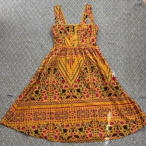 Shop Stevie Yellow Floral Sleeveless Dress